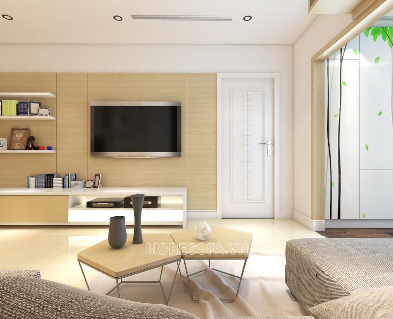 Ghế sofa góc nỉ hiện đại